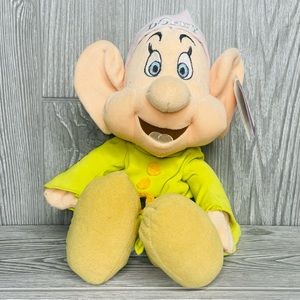 Disney Dopey 12 inch Dwarf Snow White Plush Soft Toy Stuffed Animal plush